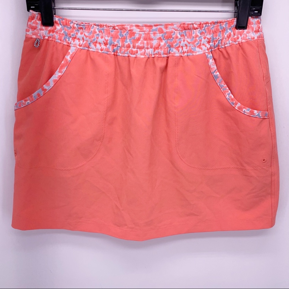 Columbia PFG Peach Colored Sporty Mini Skirt Size Small